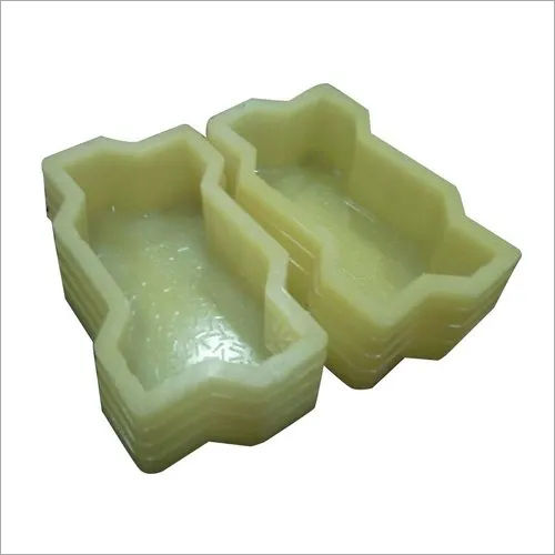 Green Zig Zag Rubber Paver Mould