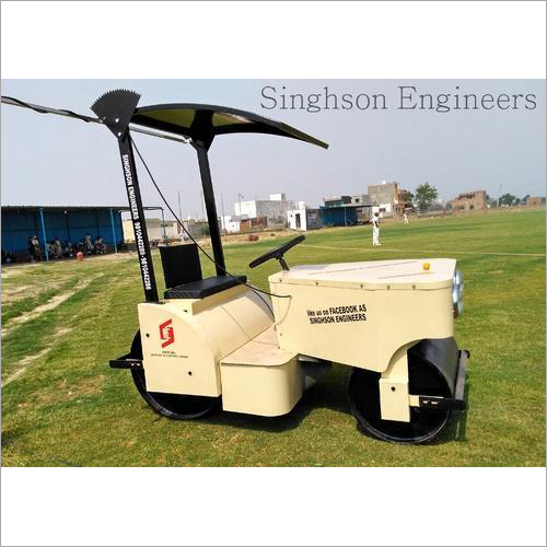 Electric White Cricket Pitch Roller