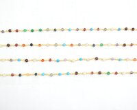 Multi Gemstone Beaded Rosary Chain
