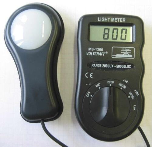 Calibration of Lux/Light Meter