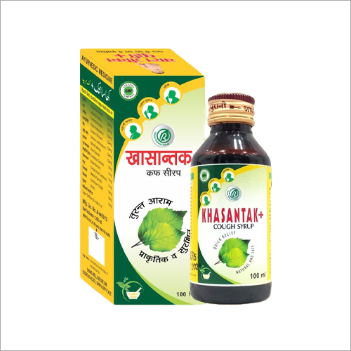 Khasantak Cough Syrup - 100ml Bottle | Ayurvedic Herbal Remedy for Adult Cough Relief, Safe for Pregnant Women, Store in Dry Place