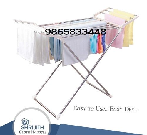 Silver Fold Able Cloth Drying Stand At Attingal