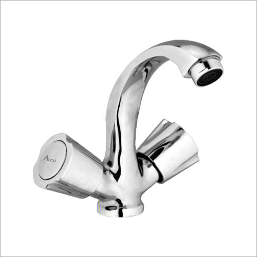 Silver Center Hole Basin Mixer