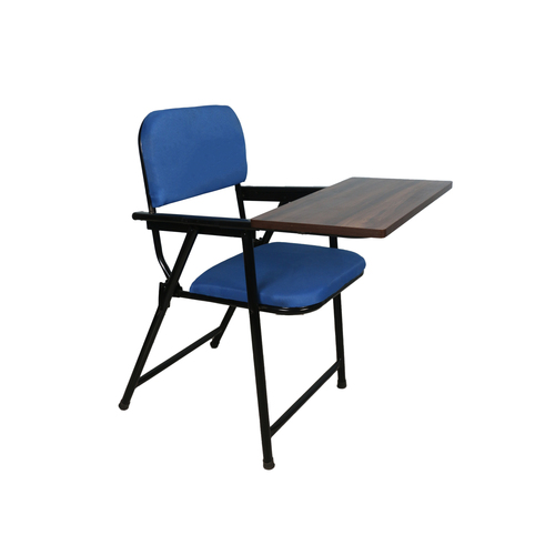 Folding Study Chair With Cushion And Adjustable Writing Pad