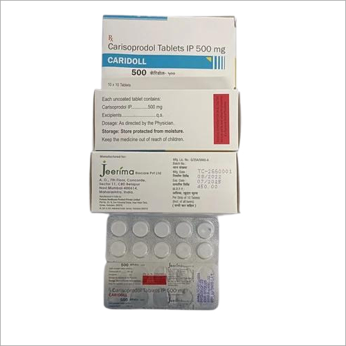 500 mg Carisoprodol Tablets IP