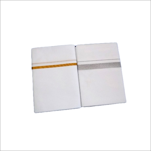 Mens Kambikarai Dhoti - Cotton Customized Size | Modern Style Washable Ideal for Weddings Festivals and Gifting