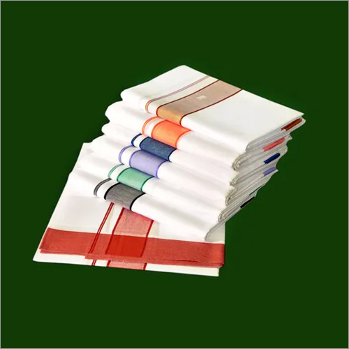 Mens Big Border Dhoti - Cotton Customized Size | Washable Comfortable for Casual and Night Wear Pairs Well with Chappals or Sleepers