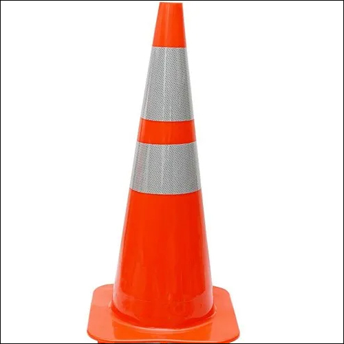 Road Safety Orange & White Cone