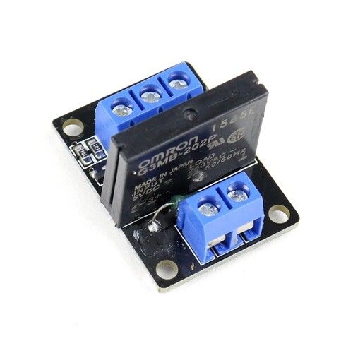 Black A03b 1 Road 5v Low Level Solid State Relay Module With Fuse Ssr 250v 2a Fuse