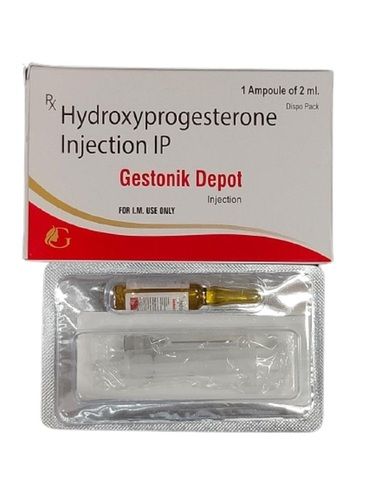 Progesterone Inj. (Gestonik Depot Inj) Ingredients: Hydroxyprogesterone Caproate