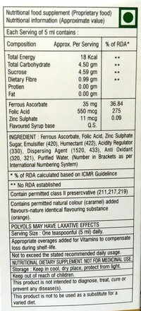 IRON SYRUP (FERROUS ASCORBATE 30 MG)