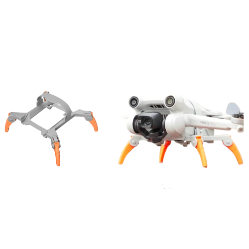 Height Extender For DJI Mini 3 Pro Spider Landing Gear (Grey And Grey Orange