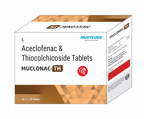 Aceclofenac 100 mg  Thiocholchiside 4 mg