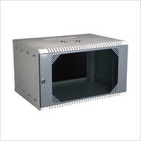 6u Wall Mount Rack - Galvanized Sheet, 6u Capacity, Powder Coated Finish | Mild Steel Design, Ideal For Lan Network Connections