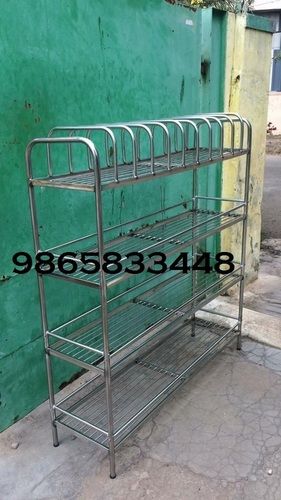 Silver Stainless Steel Kitchen Stand At Thrissur