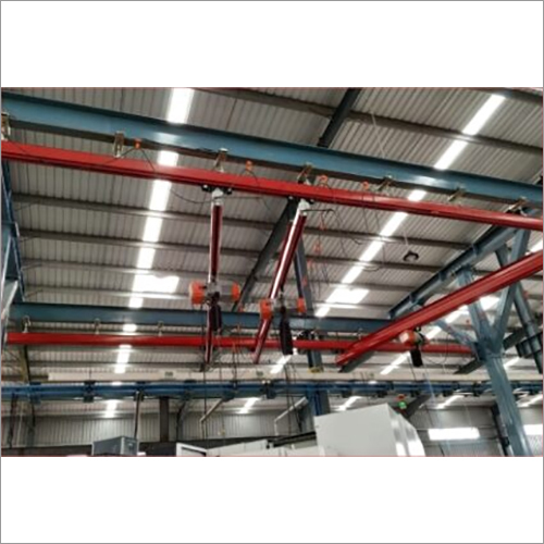 Red Free Standing Bridge Cranes
