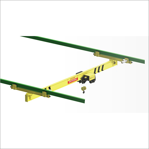 Single Beam EOT Crane - Mild Steel, Yellow Finish | 1-5 Ton Loading Capacity, 5-10 m/s Traveling Speed, New Industrial Utility
