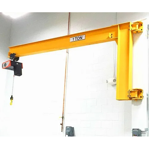 Yellow Wall Mounted Jib Crane