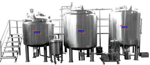 Silver Industrial Syrup Making Machine