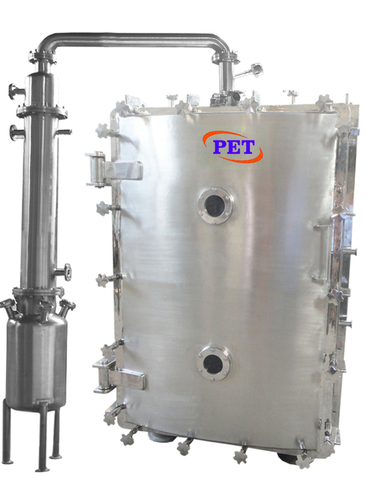 Automatic Vacuum Tray Dryer - Stainless Steel Silver Finish | Industrial Use Efficient Drying Technology