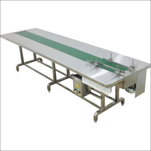 Stainless Steel Packing Conveyor - Silver Color | Industrial Usage Durable Material High Efficiency