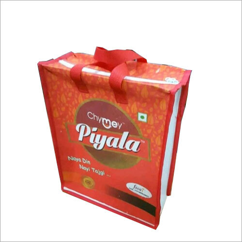 Non Woven Tea Packaging Bag - Non Woven Fabric, Embossed Surface, With Handle | Promotional Bag Ideal for Tea Packaging and Marketing