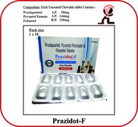 Tablets Praziquantel Pyrantel Pamoate Febantel Brand - Prazidot-f