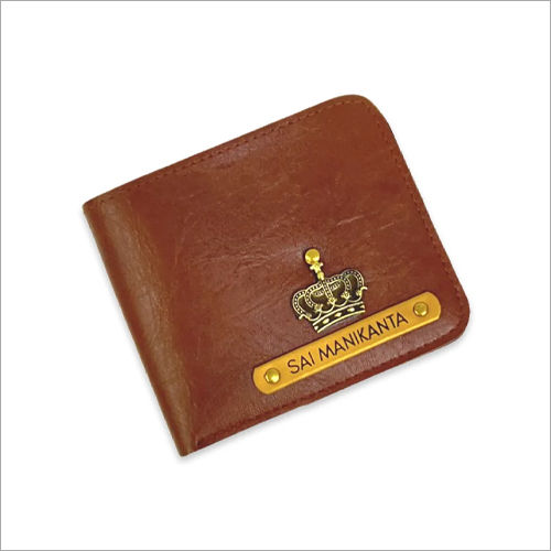 Tan Personalized Mens Wallet