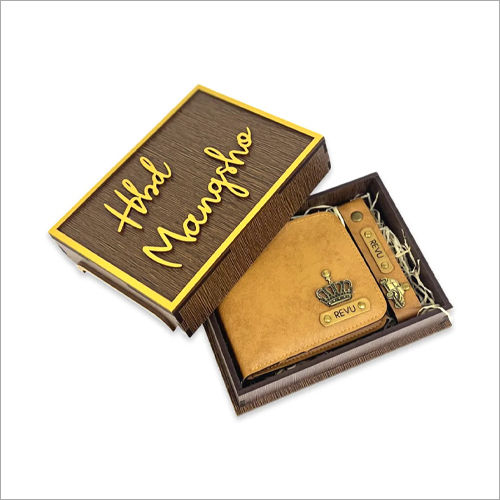 Multicolor Personalized Men Combo Wooden Box