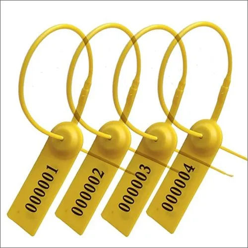 Yellow 15 Inch Plastic Strap Seal