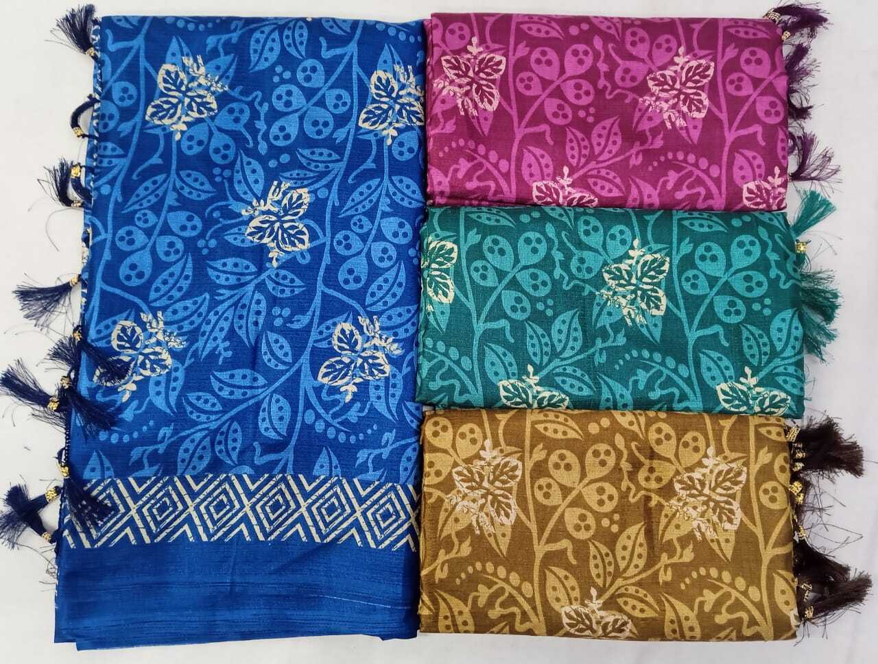 Orchid Premium Kota Checks Cotton With Zari border Fabrics