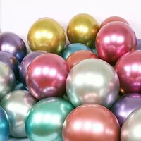 Birthday Party Rubber Balloons - 12 Inch Latex, Multicolor | Vibrant Colors, Durable Material, Easy Inflation, Bulk Pack 100 Pcs