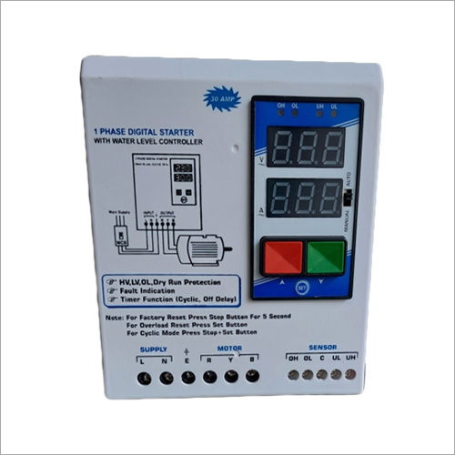 1 Phase Digital Starter 1hp to 10hp With Water Level Controller