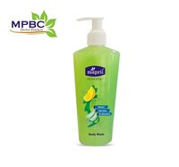 Lemon Body Wash - Gel Form, Green Color, Herbal & Mineral Ingredients | Smudge Proof, Uv Blocking, Deep Cleansing For All Skin Types