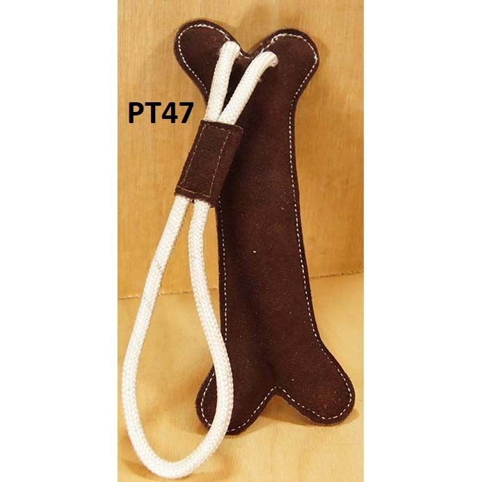 Faux Leather Fetch Dog Toy