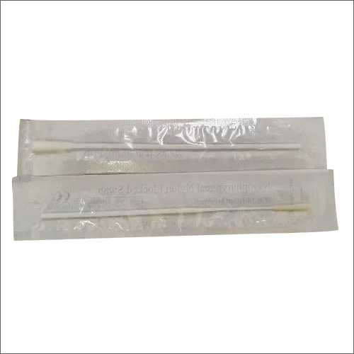 Corona Swab Stick - Woven Design, 145mm Length, White Color | Disposable, Recyclable, Rectangular Shape, Grade A Material