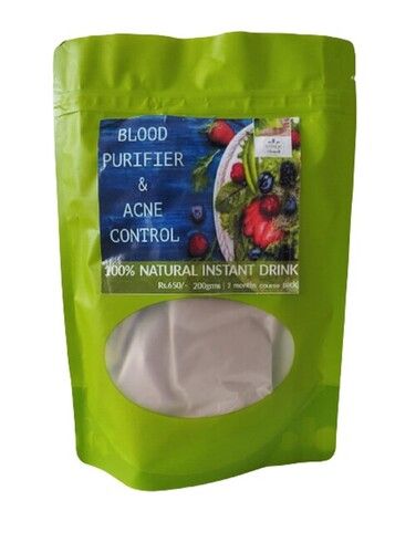 Blood Purifier And Acne  Control Plant Based Mix  Drinks Dosage Form: Powder