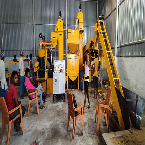 Yellow Automatic Fertilizer Pellet Plant 2000 Kg Hour