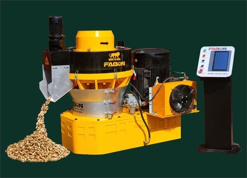 Yellow Ring Die Pellet Mill 1000 Kg Hour