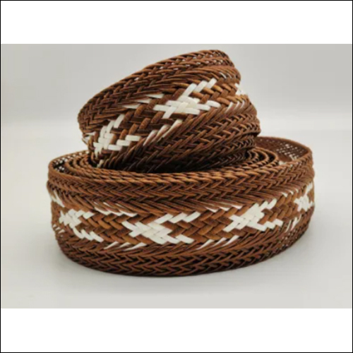 Flat Braided Leather Webbing Genuine Leather Webbing