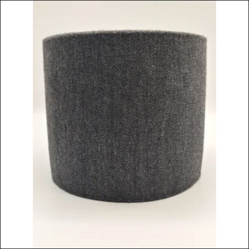 Dark Gray Soft Smooth Double Weft Woolen Cotton Elastic Tape Ribbon Band