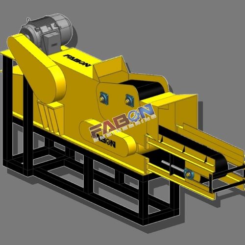 Yellow Wood Shredder 1000 Kg Hour