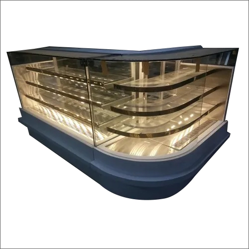 Sweet Display Counters - Stainless Steel, Polished Silver Finish | Elegant Design for Optimal Visibility