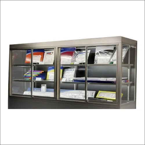 SS Display Counter - Stainless Steel, Polished Silver Finish | Durable Metal Surface, Elegant and Modern Design