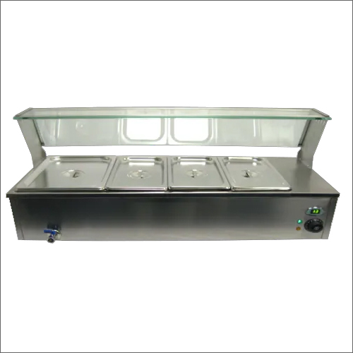 Stainless Steel Bain Marie - 48 x 30 x 33 Inch , Silver Color | Durable Hotel Kitchen Equipment with Warranty