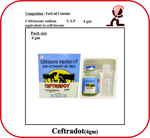 Ceftriaxone Soduim Brand - CEFTRADOT 4gm