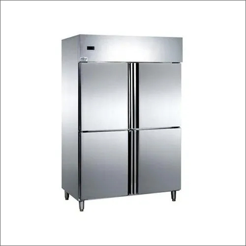 Silver Four Door Refrigerator