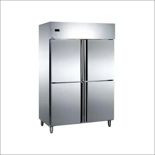 Four Door Refrigerator - Silver Finish | Automatic Defrost Warranty Included Electrical Power Source