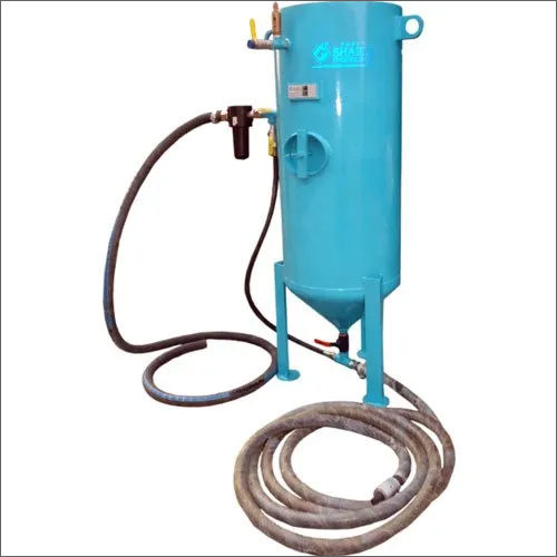 Blue Mild Steel Sand Blasting Machine