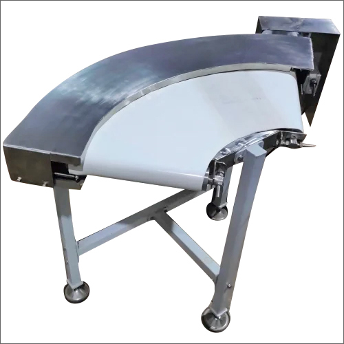 Stainless Steel 90 Degree Curved Belt Conveyor